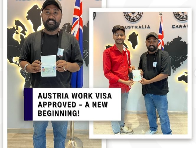 Client visa document (personal details hidden)